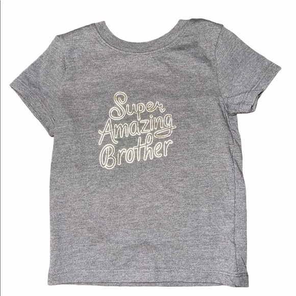 Boys Super Amazing Brother' Graphic T-Shirt - Picture 2 of 11